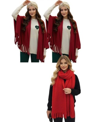 ALDAIYR 3 Adet Polar Puffy Chic Premium Soft Buklet Atkı