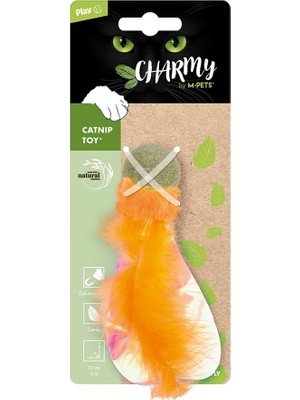 Hepta Collection M-Pets Charmy Fırefly Catnipli Kedi Oyuncağı Orange