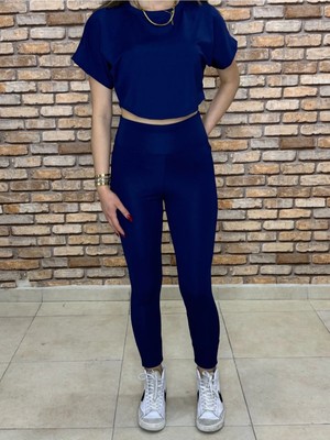 Exit Collection Dalgıç Kumaş Yüksek Bel Dar Paça Spor Tayt