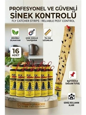 Renas Store Yapışkanlı Sinek Şeridi Sinek Kapanı 16 Adet 721534