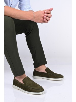 Bestello Bağcıksız Kauçuk Taban Hakiki Deri Loafer 028-2000 Erkek Ayakkabı