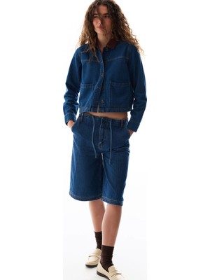 Penti Koyu Mavi Denim Ceket