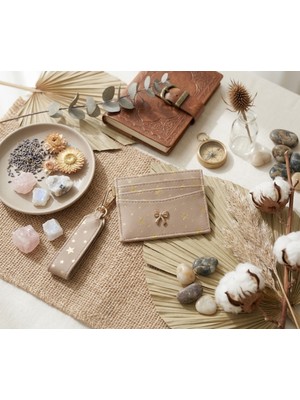 Passtell Kadın Trend Model Minimalist Yıldızlı Kancalı Kredi Kartlık Cüzdan
