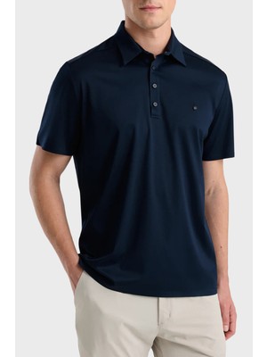 İsaora Isaora Logolu % 100 Pamuk Regular Fit Düğmeli Polo Erkek Polo ISR3303 Drnvy