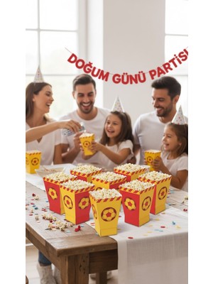 Cadde Süs Gs Temalı 8’li Popcorn Mısır Kutusu