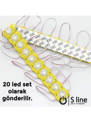 Renas Store LED Modul Tekli Amber Sarı (BAĞ:20ADET)