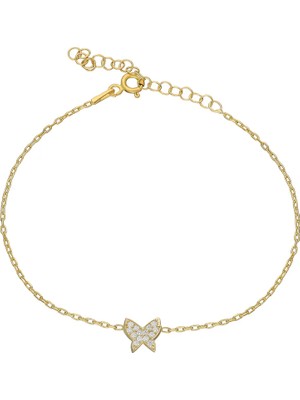 Eva Pırlanta Minimal Kelebek Bileklik 718527 Gold