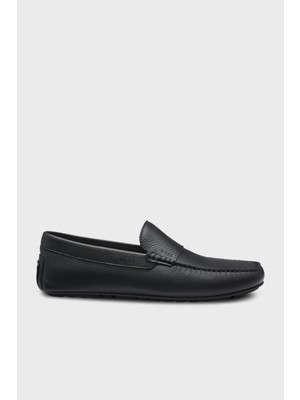 Boss Logolu Deri Makosen Ayakkabı Erkek Ayakkabı 50568700 001