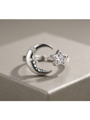 Dükkan Design Luna  & Stella Taşlı Ayarlanabilir Yüzük