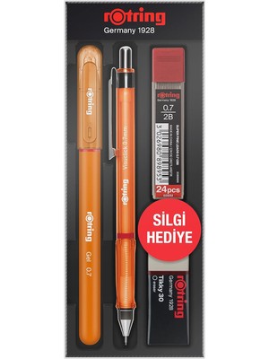 Hepta Collection Rotring Visuclick Jel Okul Seti 0,7 mm - Turuncu