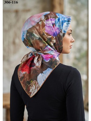 Sharell Desenli Soft Pamuk Eşarp 306-116