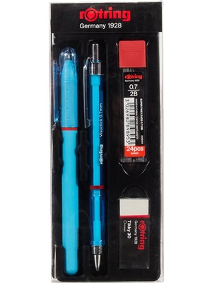 Hepta Collection Rotring Visuclick Jel Okul Seti 0,7 mm - Mavi