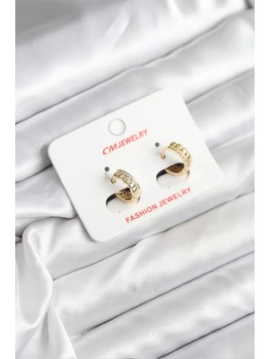 Renas Store 14K Gold Renk Kaplama cm Kadın Küpe - TJ-BKP11407