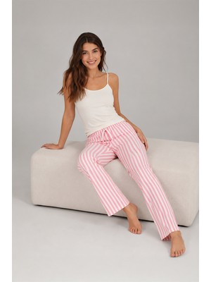 Ziccho Beli Lastikli Desenli Pamuklu Kadın Pijama Altı