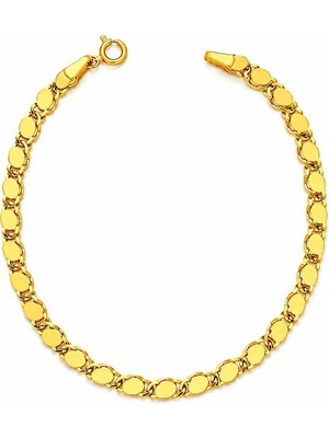 Sembol Gold 14 Ayar Halep Pullu Altın Bileklik 1,80 Gram 17 cm