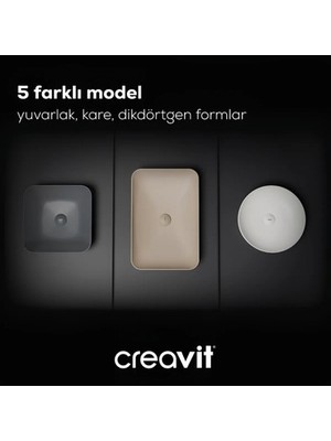 MarkEntegra Beyaz Deliksiz Dikdörtgen Lavabo 60 cm Modern Tasarım