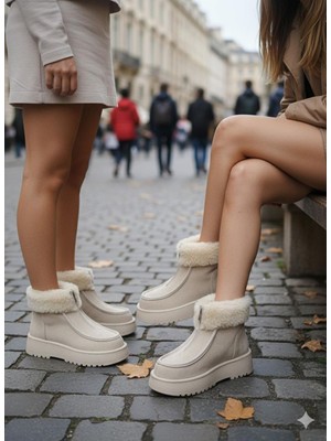 Shoegar Zinya Bej Süet Bot