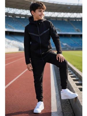 Pina Kids Erkek Çocuk Tech Fleece Double Face Yeni Sezon Eşofman Takımı ESF7020