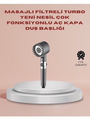 Renas Store Filtreli Masaj Özellikli Duş Başlığı Aç Kapa Tuşlu