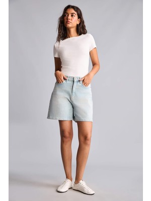 DeFacto Cepli Jean Şort I4914AX26HS