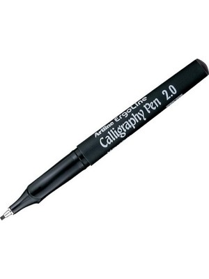 Hepta Collection Artline Ergoline Calligraphy Pen 2.0 Kaligrafi Kalemi, 2.0 Mm, Siyah