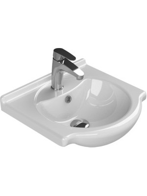 MarkEntegra 55 cm Etajerli Turkuaz Seramik Lavabo