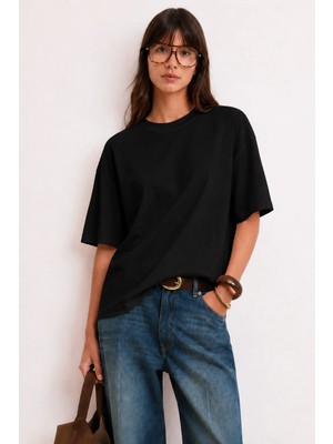 Bella Vita Butik Bellavita Botuique Basic Oversize Tişört