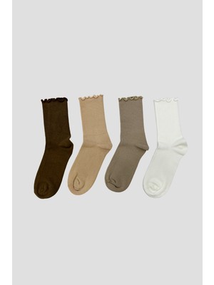 Defne Baby Kız Çocuk Basic Premium Pamuklu Soket Çorap Seti