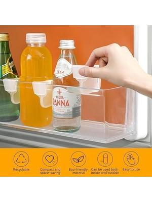 Bg Store Buzdolabı Raf Ayracı Raf Düzenleyici Yumurtalık Ayırıcı Şişe Kutu Bardak Ayracı 10 Adet