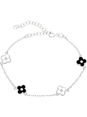 Eva Pırlanta Çiçek Bileklik 717013 Silver