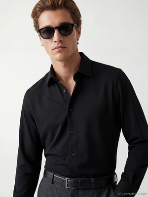 Lc Waikiki Yeni Sezon Slim Fit Uzun Kollu Erkek Dokulu Gömlek