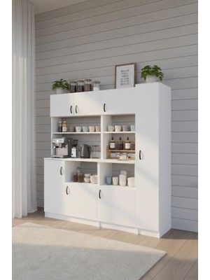 Haus Modüler Mocha 1-2-4 Çok Amaçlı Erzak,kiler,mutfak Dolabı