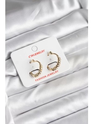Renas Store 14K Gold Renk Kaplama cm Kadın Küpe - TJ-BKP11415