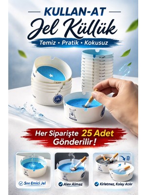 Doori 25 Adet Jel Küllük Kullan At Küllük Kokusuz Küllük