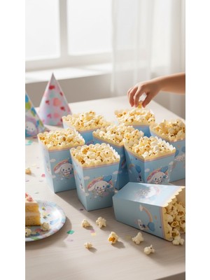 Cadde Süs Cinnamoroll Temalı 8’li Popcorn Mısır Kutusu