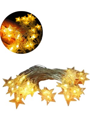Astraltech 5 Metre Yıldız LED Işık Günışığı Beyaz Iç Mekan Dekoratif Aydınlatma
