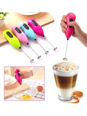 Uravas Store Mini Pilli Karıştırıcı ve Köpürtücü El Mikseri
