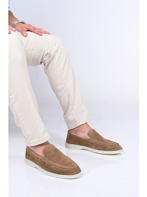 Bestello Bağcıksız Kauçuk Taban Hakiki Deri Loafer 028-2000 Erkek Ayakkabı