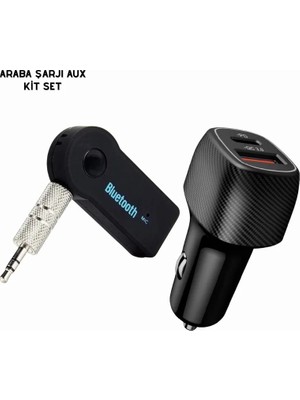 Astraltech Araç Içi Bluetooth Müzik Kiti + Type-C Pd Araç Şarjı Seti