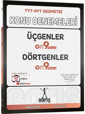 Bg Store Barış Yayınları Tyt - Ayt Geometri Üçgenler Dörtgenler Konu Denemeleri