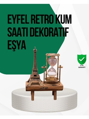 Renas Store Ahşap Kum Saati – Vintage Tasarımlı Masa Dekoru