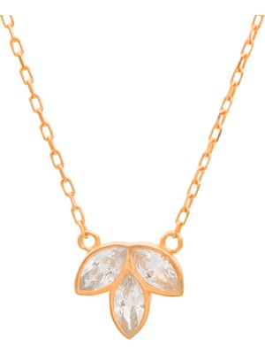 Eva Pırlanta Lotus Mira Kolye 719039 Rose