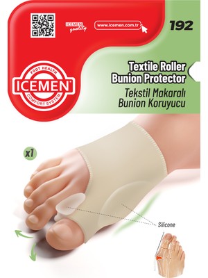 Icemen 192 - Tekstil Makaralı Bunion Koruyucu Bunyon Koruyucu