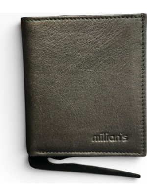 Milian's 3034 Erkek Hakiki Deri Cüzdan Siyah