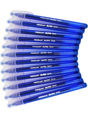 Pensan Büro Mavi Tükenmez Kalem 1.0 mm 12LI Kutu