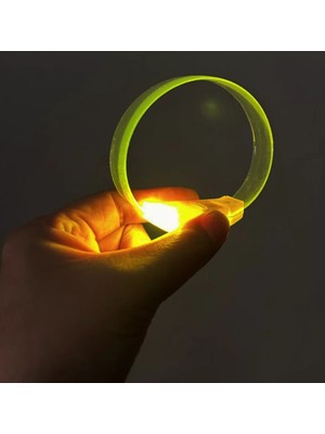 Renas Store 3 Modlu Pilli LED Işıklı Esnek Parti Bilekliği Sarı
