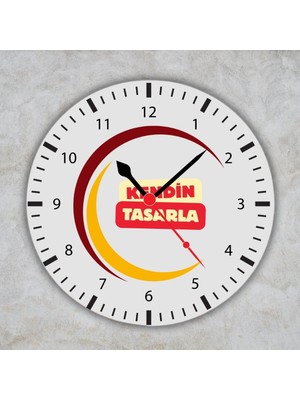 Çılgıntrend Kişiselleştirilebilir Resimli ve Isimli Metal Saat - Özel Tasarım Hediye Duvar Saati