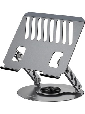 Bg Store Minesk Macbook ve Laptop Standı 360 Derece Dönebilen Boyutu Ayarlanabilir Alüminyum Alaşım Ergonomik Tasarım Bilgisayar Tutucu (Bilgisayar Standı)