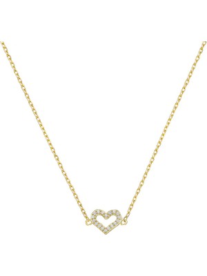 Eva Pırlanta Kalp Kolye 718012 Gold