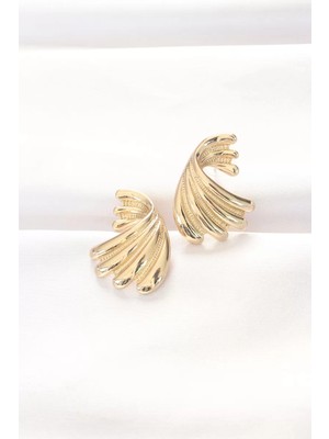 Renas Store Pirinç Gold Renk Küpe - TJ-BKP8883